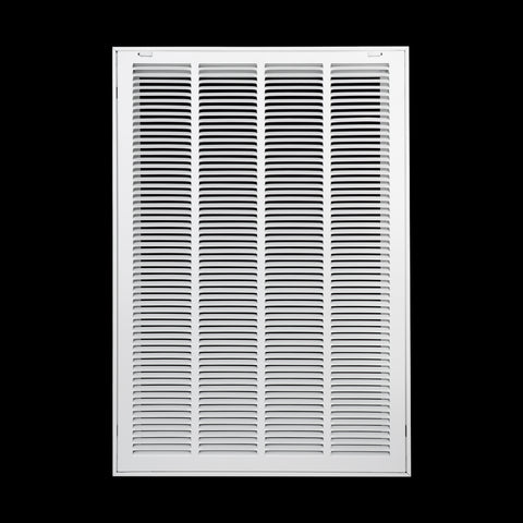 20"x30" Steel Return Air Filter Grille | Removable Door for 1" Filters | White HVAC Vent Cover | Out. Dim.: 22-5/8"W X 32-5/8"H