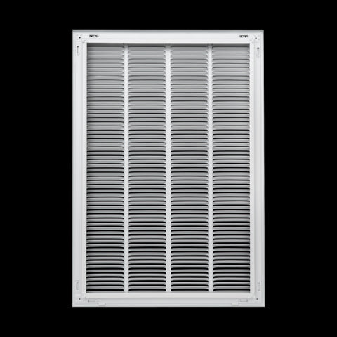 20"x30" Steel Return Air Filter Grille | Removable Door for 1" Filters | White HVAC Vent Cover | Out. Dim.: 22-5/8"W X 32-5/8"H