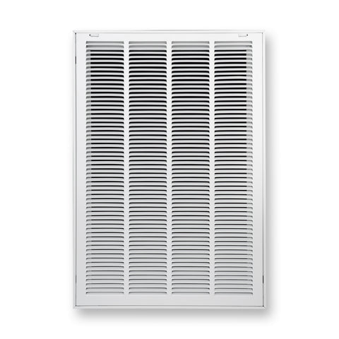 20"x30" Steel Return Air Filter Grille | Removable Door for 1" Filters | White HVAC Vent Cover | Out. Dim.: 22-5/8"W X 32-5/8"H