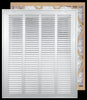 Handua Filter Included Steel Return Air Filter Grille [Removable Door] for 1-inch Filters, Vent Cover Grill, White