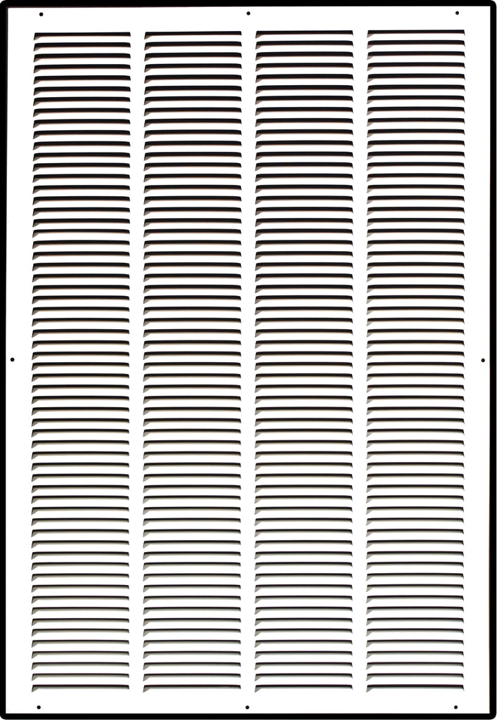 Steel Return Air Grille – HVAC Cold Air Intake Vent Cover, White | Out. Dim.: 21-3/4"W X 31-3/4"H