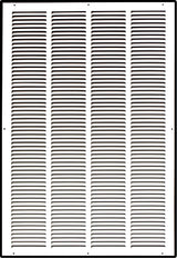 Steel Return Air Grille – HVAC Cold Air Intake Vent Cover, White | Out. Dim.: 21-3/4"W X 31-3/4"H
