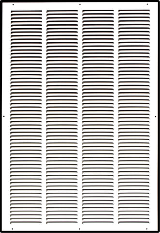 20" X 30" Duct Opening | Steel Return Air Grille for Sidewall and Ceiling | Outer Dimensions: 21.75"W X 31.75"H