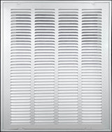 20" X 30" Duct Opening | Steel Return Air Filter Grille [Fixed Hinged] for Sidewall and Ceiling | Outer Dimensions: 22 5/8"W X 32 5/8"H