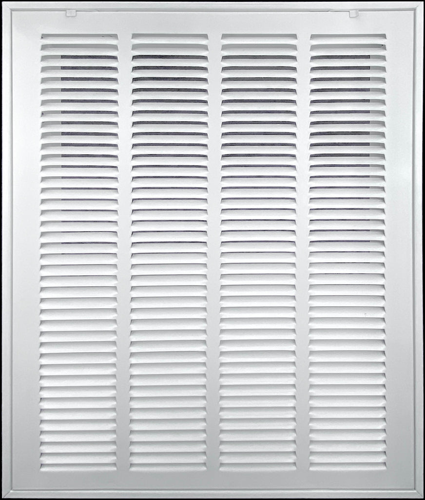 airgrilles 20" x 30" duct opening   steel return air filter grille for sidewall and ceiling hnd-rafg1-wh-20x30 752505975221 - 1