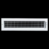 20x4 Steel Adjustable Air Vent Cover | Supply Register for Wall & Ceiling | White | Outer Dimension: 21-3/4"W X 5-3/4"H