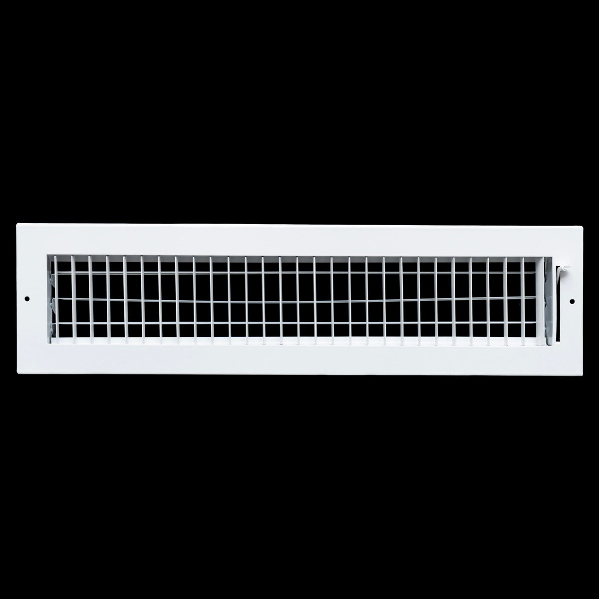 20x4 Steel Adjustable Air Vent Cover | Supply Register for Wall & Ceiling | White | Outer Dimension: 21-3/4"W X 5-3/4"H