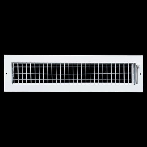 20x4 Steel Adjustable Air Vent Cover | Supply Register for Wall & Ceiling | White | Outer Dimension: 21-3/4"W X 5-3/4"H