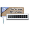 Handua Steel Adjustable Air Supply HVAC Grille | White Vent Cover Grill for Sidewall and Ceiling