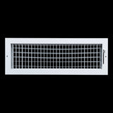 20x6 Steel Adjustable Air Vent Cover | Supply Register for Wall & Ceiling | White | Outer Dimension: 21-3/4"W X 7-3/4"H
