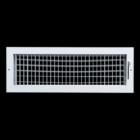 20x6 Steel Adjustable Air Vent Cover | Supply Register for Wall & Ceiling | White | Outer Dimension: 21-3/4"W X 7-3/4"H