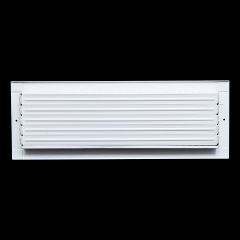 20x6 Steel Adjustable Air Vent Cover | Supply Register for Wall & Ceiling | White | Outer Dimension: 21-3/4"W X 7-3/4"H