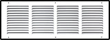 Steel Return Air Grille – HVAC Cold Air Intake Vent Cover, White | Out. Dim.: 21-3/4"W X 7-3/4"H