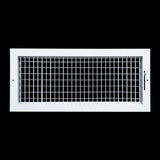 20x8 Steel Adjustable Air Vent Cover | Supply Register for Wall & Ceiling | White | Outer Dimension: 21-3/4"W X 9-3/4"H