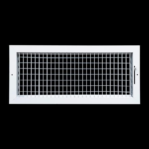 20x8 Steel Adjustable Air Vent Cover | Supply Register for Wall & Ceiling | White | Outer Dimension: 21-3/4"W X 9-3/4"H