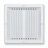 Fits 14x14 Duct Opening 2 Way Aluminum Square Ceiling Diffuser | Register Vent Cover Grille for Ceiling | Rust Proof | White | Outer Dimensions: 15.75" X 15.75"