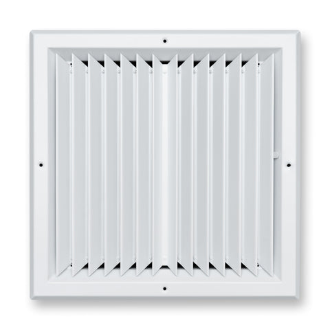 Fits 14x14 Duct Opening 2 Way Aluminum Square Ceiling Diffuser | Register Vent Cover Grille for Ceiling | Rust Proof | White | Outer Dimensions: 15.75" X 15.75"