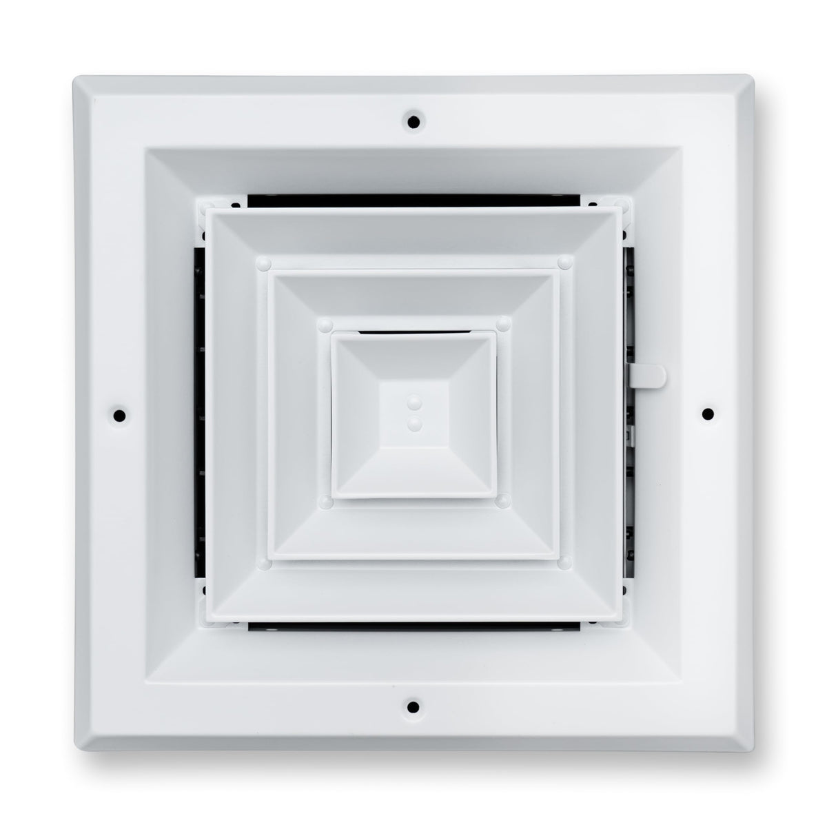 Fits 8x8 Duct Opening 4 WAY Aluminum Square Ceiling Diffuser | Register Vent Cover Grille for Ceiling | Rust Proof | White | Outer Dimensions: 9.75" X 9.75"