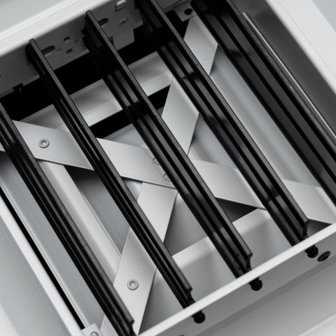 Fits 10x10 Duct Opening 4 WAY Aluminum Square Ceiling Diffuser | Register Vent Cover Grille for Ceiling | Rust Proof | White | Outer Dimensions: 11.75" X 11.75"