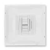 Fits 24x24 Steel T-Bar Drop Ceiling Grid | 2x2 Feet Lay in Steel Perforated Face Air Supply Diffuser with Round 10" [Neck Size] | Drop Ceiling Vent | White| Outer Dimension: 23-3/4" x 23-3/4"