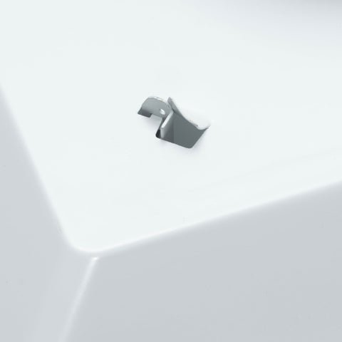 Fits 24x24 Steel T-Bar Drop Ceiling Grid | 2x2 Feet Lay in Steel Air Supply Diffuser with Round 6" [Neck Size] by Handua | Flat Plate Plaque Diffuser | White | Outer Dimension: 23-3/4" x 23-3/4"