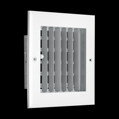Fits 6x6 Duct Opening Aluminum Adjustable Air Supply Grille by Handua | Rust Proof | Register Vent Cover Grill for Sidewall and Ceiling | White | Outer Dimensions: 7.75" X 7.75"