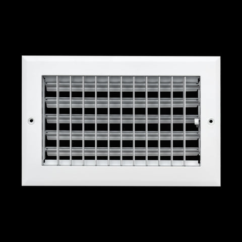 Fits 10x6 Duct Opening Aluminum Adjustable Air Supply Grille by Handua | Rust Proof | Register Vent Cover Grill for Sidewall and Ceiling | White | Outer Dimensions: 11.75" X 7.75"