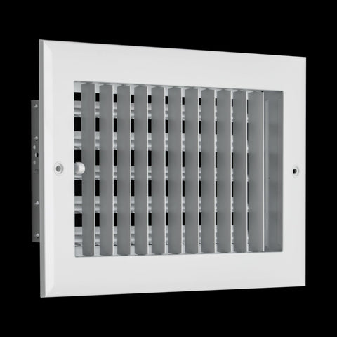 Fits 10x6 Duct Opening Aluminum Adjustable Air Supply Grille by Handua | Rust Proof | Register Vent Cover Grill for Sidewall and Ceiling | White | Outer Dimensions: 11.75" X 7.75"