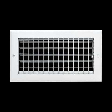Fits 12x6 Duct Opening Aluminum Adjustable Air Supply Grille by Handua | Rust Proof | Register Vent Cover Grill for Sidewall and Ceiling | White | Outer Dimensions: 13.75" X 7.75"