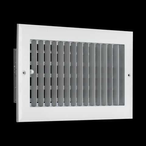 Fits 12x6 Duct Opening Aluminum Adjustable Air Supply Grille by Handua | Rust Proof | Register Vent Cover Grill for Sidewall and Ceiling | White | Outer Dimensions: 13.75" X 7.75"