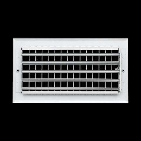 Fits 12x6 Duct Opening Aluminum Adjustable Air Supply Grille by Handua | Rust Proof | Register Vent Cover Grill for Sidewall and Ceiling | White | Outer Dimensions: 13.75" X 7.75"