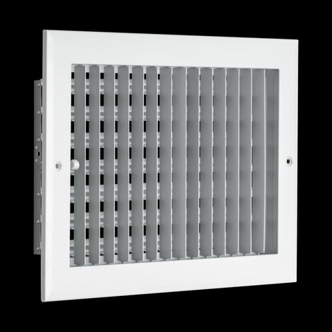 Fits 12x8 Duct Opening Aluminum Adjustable Air Supply Grille by Handua | Rust Proof | Register Vent Cover Grill for Sidewall and Ceiling | White | Outer Dimensions: 13.75" X 9.75"