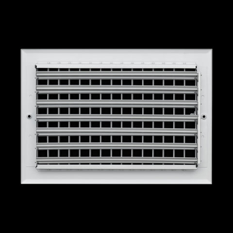 Fits 12x8 Duct Opening Aluminum Adjustable Air Supply Grille by Handua | Rust Proof | Register Vent Cover Grill for Sidewall and Ceiling | White | Outer Dimensions: 13.75" X 9.75"