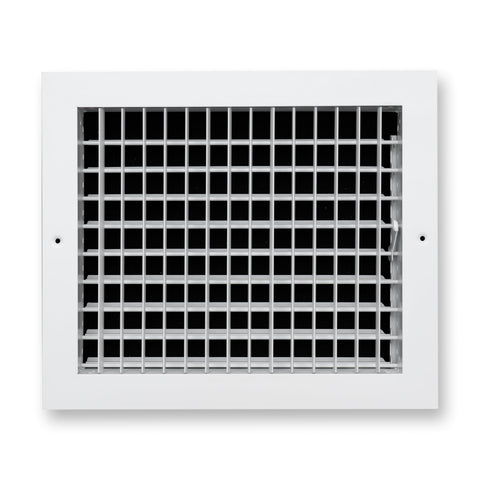 Fits 12x10 Duct Opening Aluminum Adjustable Air Supply Grille by Handua | Rust Proof | Register Vent Cover Grill for Sidewall and Ceiling | White | Outer Dimensions: 13.75" X 11.75"