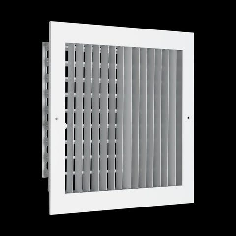 Fits 12x10 Duct Opening Aluminum Adjustable Air Supply Grille by Handua | Rust Proof | Register Vent Cover Grill for Sidewall and Ceiling | White | Outer Dimensions: 13.75" X 11.75"