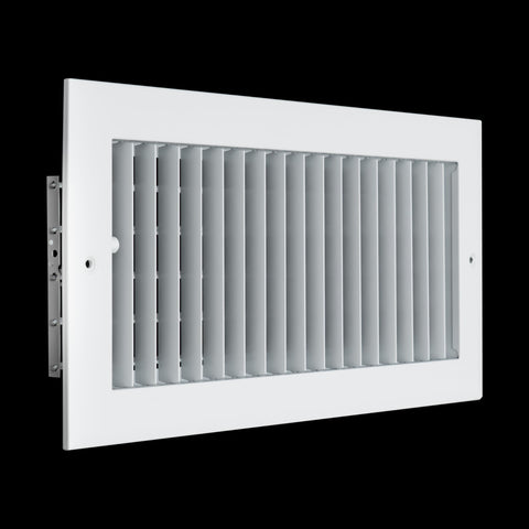 Fits 14x6 Duct Opening Aluminum Adjustable Air Supply Grille by Handua | Rust Proof | Register Vent Cover Grill for Sidewall and Ceiling | White | Outer Dimensions: 15.75" X 7.75"