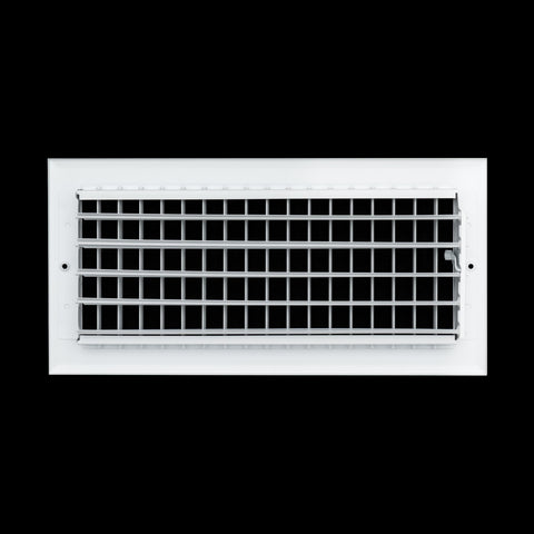 Fits 14x6 Duct Opening Aluminum Adjustable Air Supply Grille by Handua | Rust Proof | Register Vent Cover Grill for Sidewall and Ceiling | White | Outer Dimensions: 15.75" X 7.75"