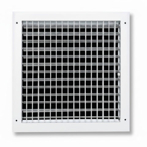 Fits 14x14 Duct Opening Aluminum Adjustable Air Supply Grille by Handua | Rust Proof | Register Vent Cover Grill for Sidewall and Ceiling | White | Outer Dimensions: 15.75" X 15.75"