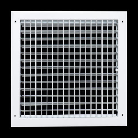 Fits 14x14 Duct Opening Aluminum Adjustable Air Supply Grille by Handua | Rust Proof | Register Vent Cover Grill for Sidewall and Ceiling | White | Outer Dimensions: 15.75" X 15.75"