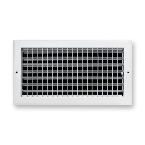 Fits 16x8 Duct Opening Aluminum Adjustable Air Supply Grille by Handua | Rust Proof | Register Vent Cover Grill for Sidewall and Ceiling | White | Outer Dimensions: 17.75" X 9.75"