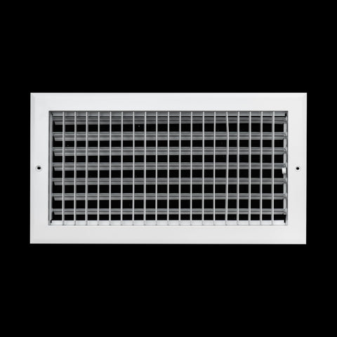 Fits 16x8 Duct Opening Aluminum Adjustable Air Supply Grille by Handua | Rust Proof | Register Vent Cover Grill for Sidewall and Ceiling | White | Outer Dimensions: 17.75" X 9.75"