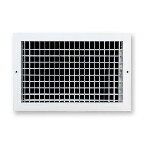 Fits 16x10 Duct Opening Aluminum Adjustable Air Supply Grille by Handua | Rust Proof | Register Vent Cover Grill for Sidewall and Ceiling | White | Outer Dimensions: 17.75" X 11.75"