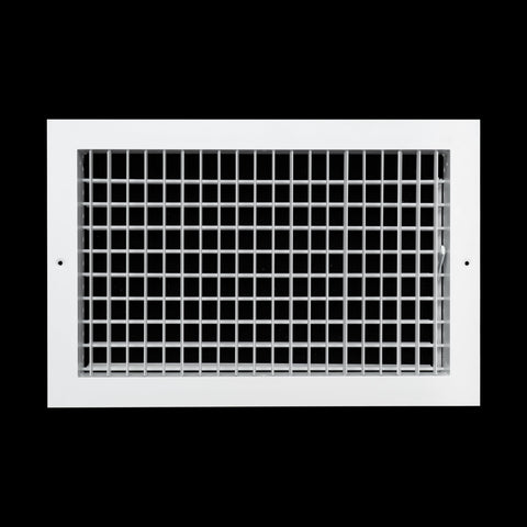 Fits 16x10 Duct Opening Aluminum Adjustable Air Supply Grille by Handua | Rust Proof | Register Vent Cover Grill for Sidewall and Ceiling | White | Outer Dimensions: 17.75" X 11.75"