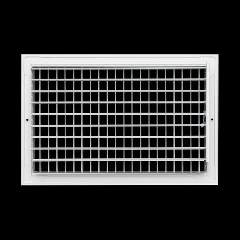 Fits 16x10 Duct Opening Aluminum Adjustable Air Supply Grille by Handua | Rust Proof | Register Vent Cover Grill for Sidewall and Ceiling | White | Outer Dimensions: 17.75" X 11.75"