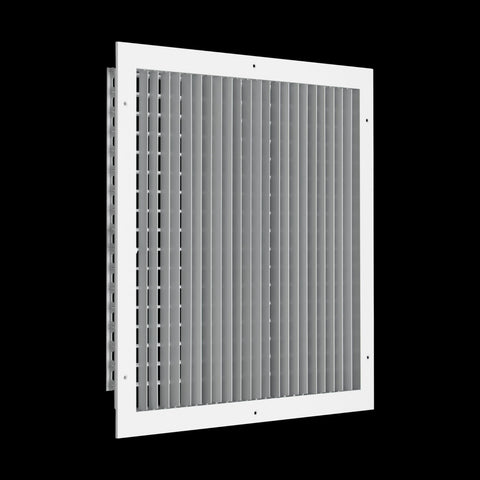 Fits 18x18 Duct Opening Aluminum Adjustable Air Supply Grille by Handua | Rust Proof | Register Vent Cover Grill for Sidewall and Ceiling | White | Outer Dimensions: 19.75" X 19.75"