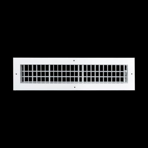 Fits 20x4 Duct Opening Aluminum Adjustable Air Supply Grille by Handua | Rust Proof | Register Vent Cover Grill for Sidewall and Ceiling | White | Outer Dimensions: 21.75" X 5.75"