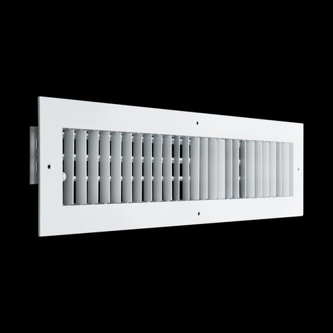 Fits 20x4 Duct Opening Aluminum Adjustable Air Supply Grille by Handua | Rust Proof | Register Vent Cover Grill for Sidewall and Ceiling | White | Outer Dimensions: 21.75" X 5.75"