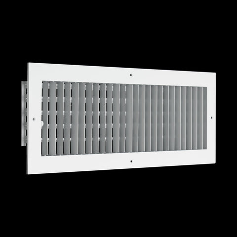 Fits 20x6 Duct Opening Aluminum Adjustable Air Supply Grille by Handua | Rust Proof | Register Vent Cover Grill for Sidewall and Ceiling | White | Outer Dimensions: 21.75" X 7.75"