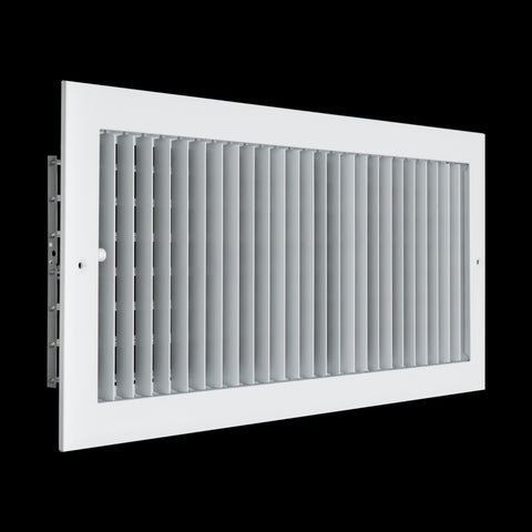 Fits 20x8 Duct Opening Aluminum Adjustable Air Supply Grille by Handua | Rust Proof | Register Vent Cover Grill for Sidewall and Ceiling | White | Outer Dimensions: 21.75" X 9.75"