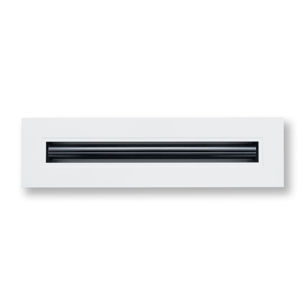 12"x 2" Aluminum Linear Slot Diffuser, Modern AC Vent Cover for Sidewall, Ceiling, Floor | Out. Dim.: 13-5/8"X 3-5/6"